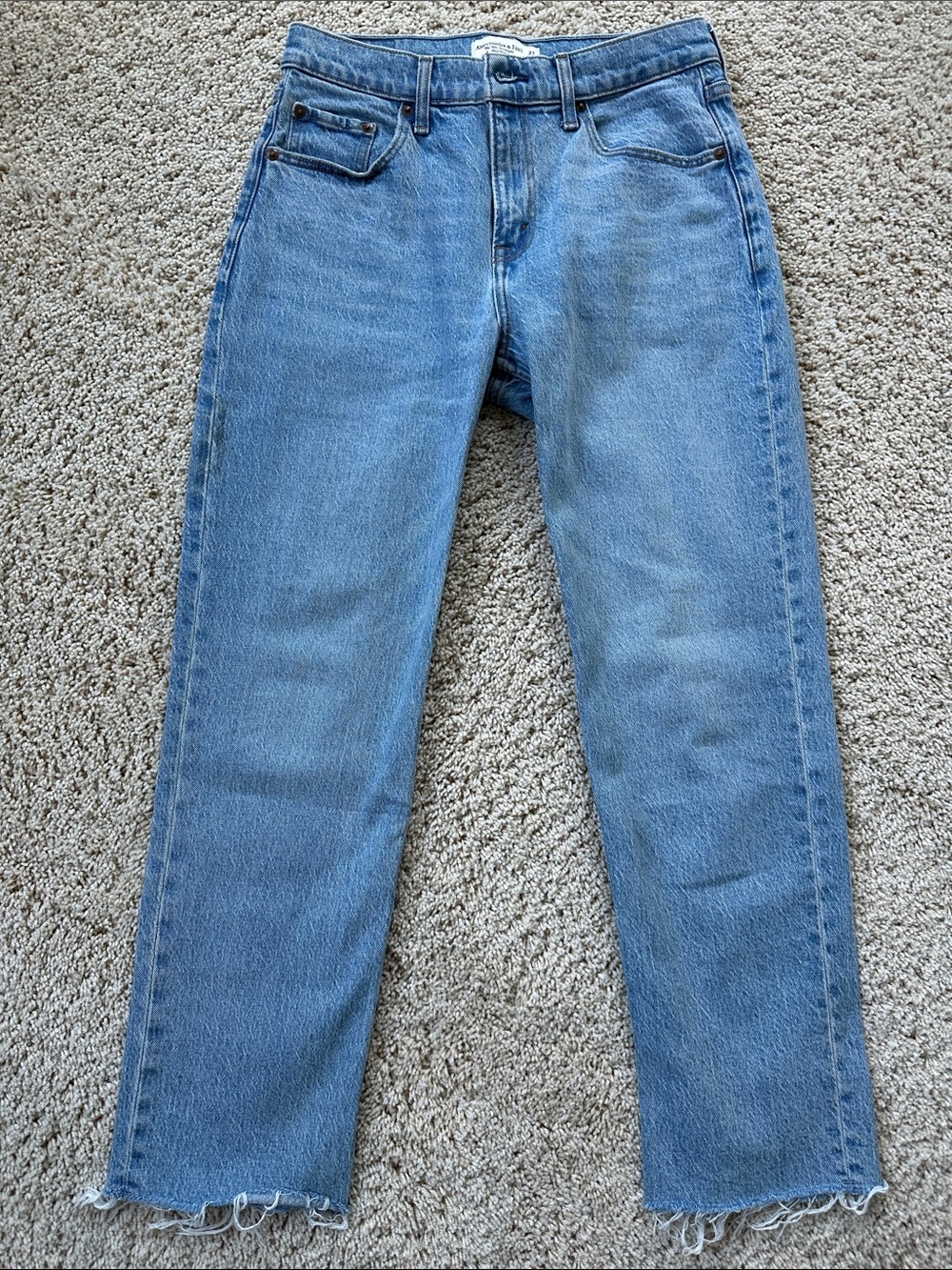 Abercrombie & Fitch Light Blue Straight Leg Jeans